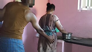 mom and sun annal sex in kitchen