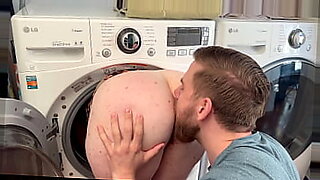 The boy and the girl fuck in the washing machine