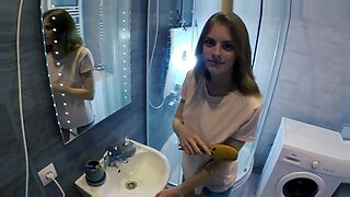 mom and son sexy videos in bathroom